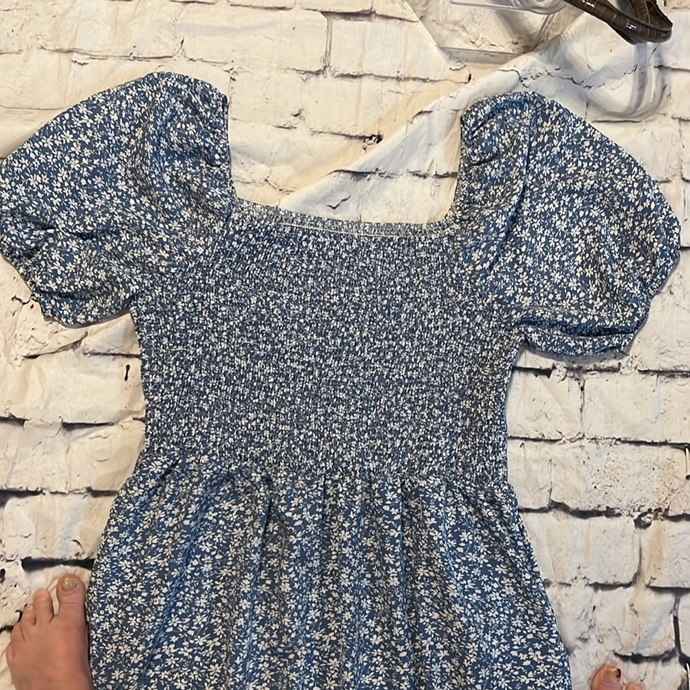 Floral Blue Jumpsuit - Picture 4 of 7